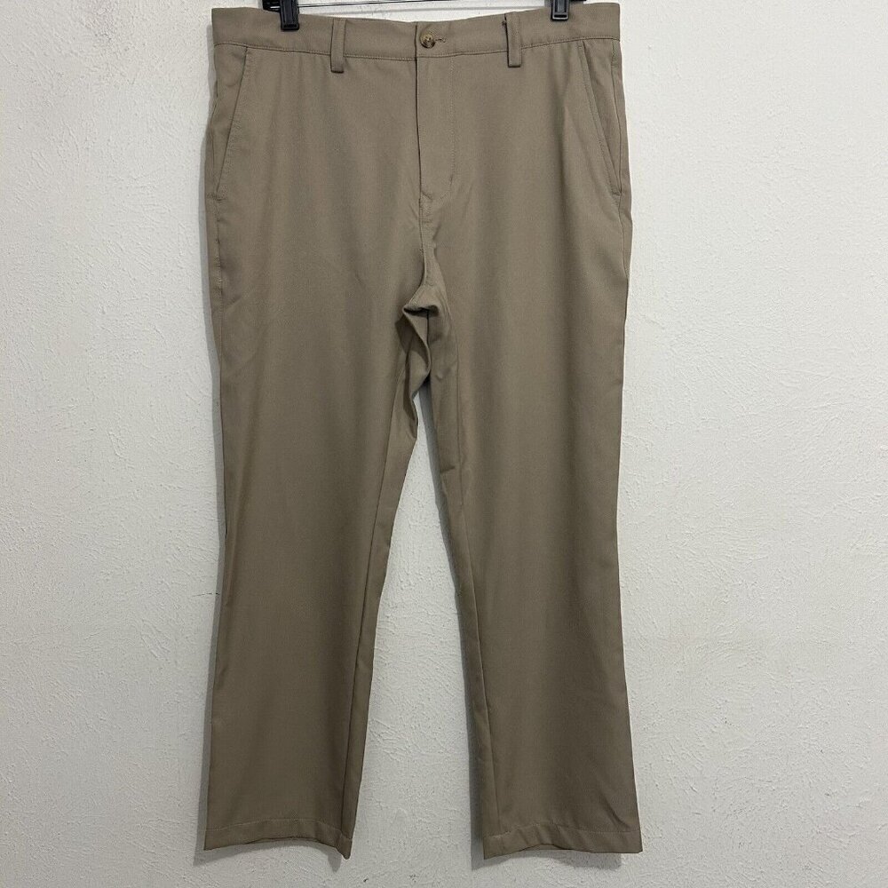 Vineyard Vines Mens Sz 33 Links Pants Beige Khaki Tan Chinos Lightweight Golf